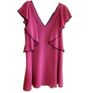 BCBGeneration Garnet Ruffle Sleeveless Dress Size Small
